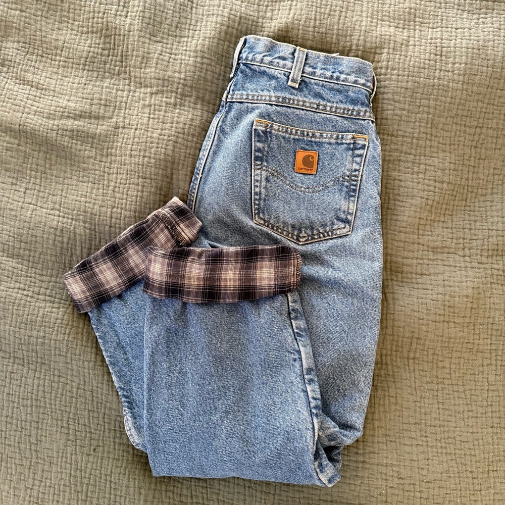 Carhartt Flannel Lined Denim Jeans